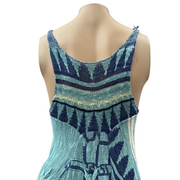 Free‎ People Madagascar Boho Chic Sleeveless Yarn Knit Tunic Tank Top Women S - Picture 12 of 14